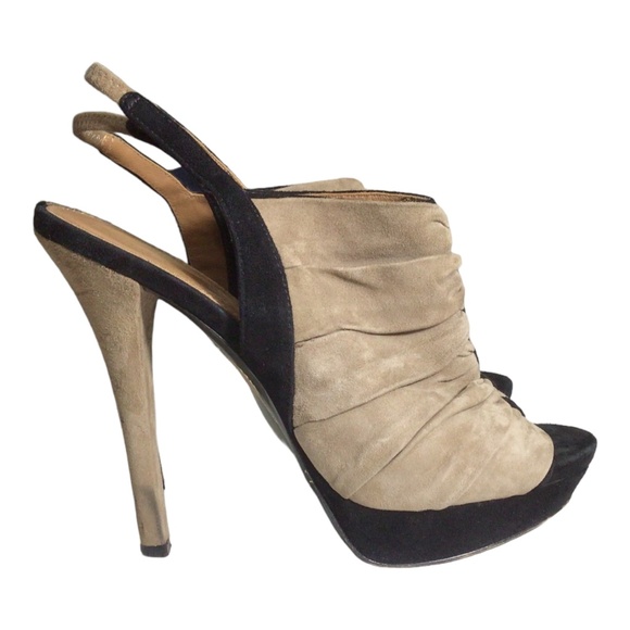 Elie Tahari Suede Slingback Pumps 38.5 - Picture 1 of 8